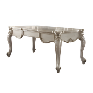 Homeroots 72" White Wood Executive Desk With Three Drawers   491396