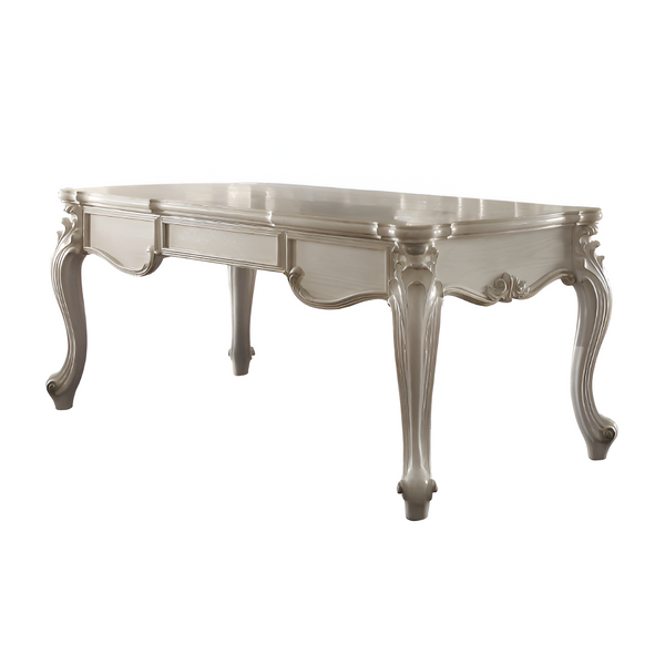 Homeroots 72" White Wood Executive Desk With Three Drawers   491396