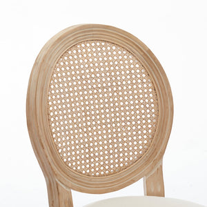 English Elm Solid Wood Bar Stools Set Of 2 – Elegant French Country Design With Upholstered Comfort For Your Bar W1622P221400-GIGA