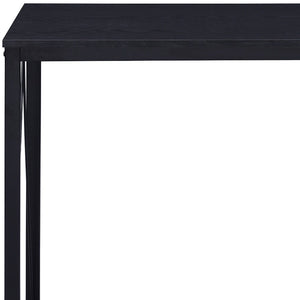 Homeroots 35" Black Writing Desk   491413