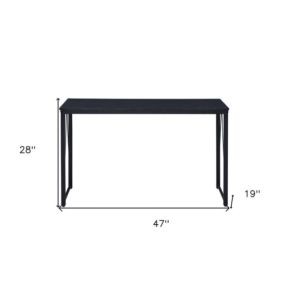 Homeroots 47" Black Writing Desk   491416