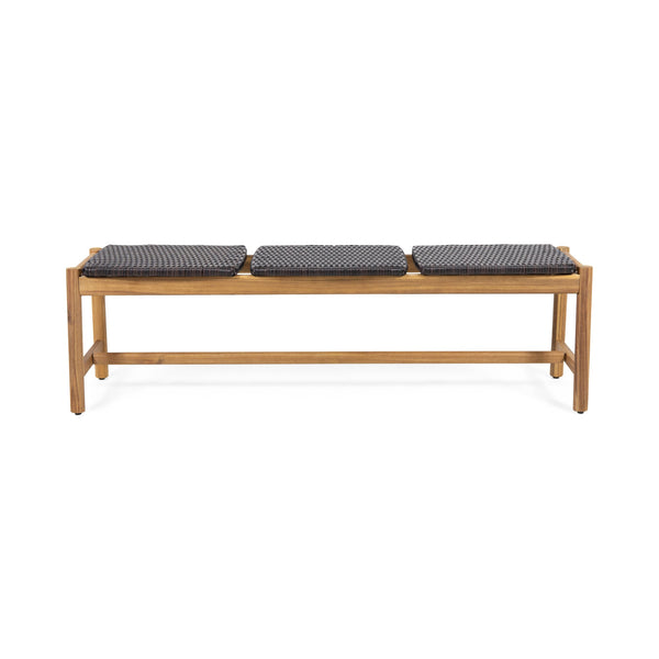 English Elm Christopher Knight Home® - Cambria 3-Seater Bench: Timeless Acacia Wood Seating For Entryways, Dining, And Outdoor Spaces 68889.00BRN
