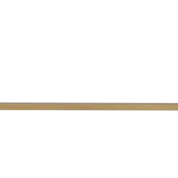 Homeroots 50" White And Gold Writing Desk With Two Drawers   491422