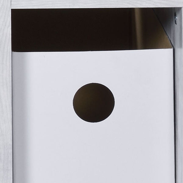 Homeroots 37" Antiqued White Computer Desk   491433