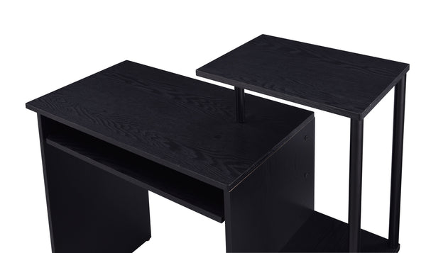 Homeroots 37" Black Computer Desk   491434