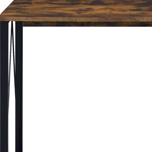 Homeroots 47" Brown And Black Writing Desk   491435