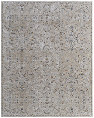 Feizy Rugs Pasha Global Charm Rug – Vibrant Machine-made Polyester, Pet-friendly, Low Pile For Any Space Taupe,Ivory,Blue Polyester Pas39m6fbgebluf05
