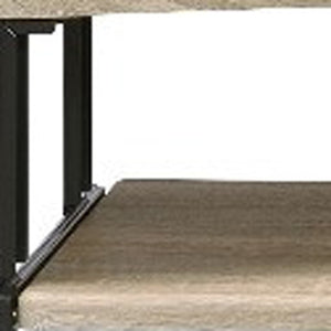 Homeroots 71" Natural And Black Music Recording Studio Desk   491452