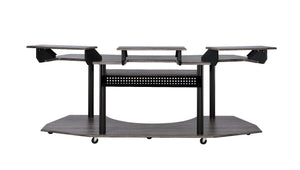 Homeroots 83" Black Music Recording Studio Desk   491453