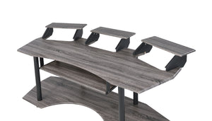 Homeroots 83" Black Music Recording Studio Desk   491453