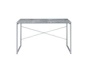Homeroots 47" Gray And Black Writing Desk   491458