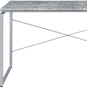 Homeroots 47" Gray And Black Writing Desk   491458