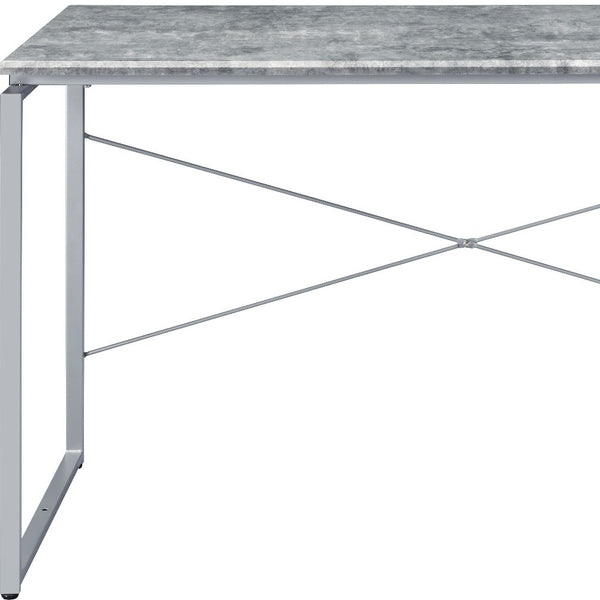 Homeroots 47" Gray And Black Writing Desk   491458