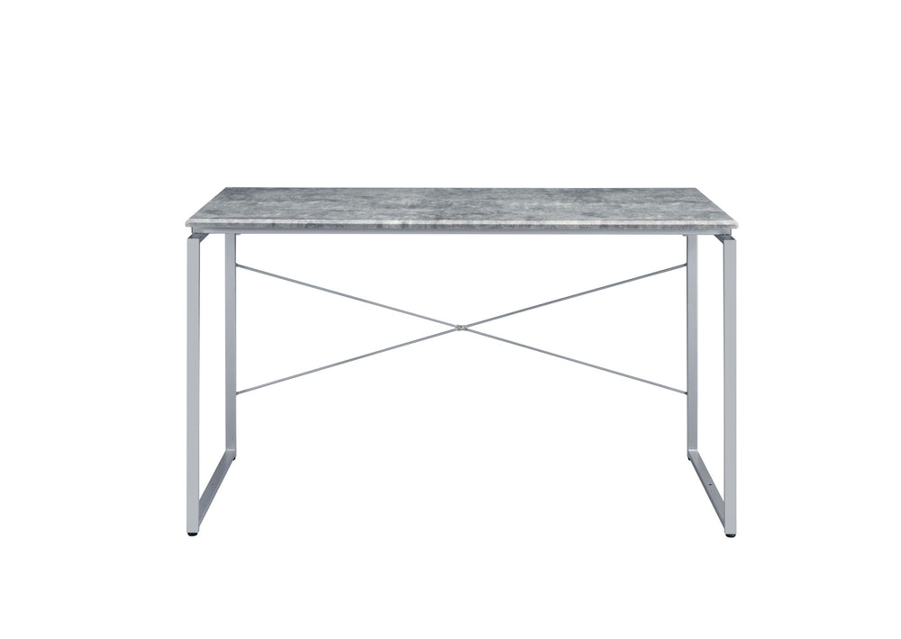 Homeroots 47" Gray And Black Writing Desk   491458