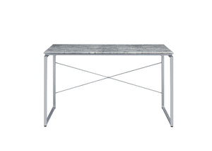Homeroots 47" Gray And Black Writing Desk   491458