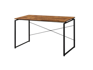 Homeroots 47" Brown And Black Writing Desk   491459