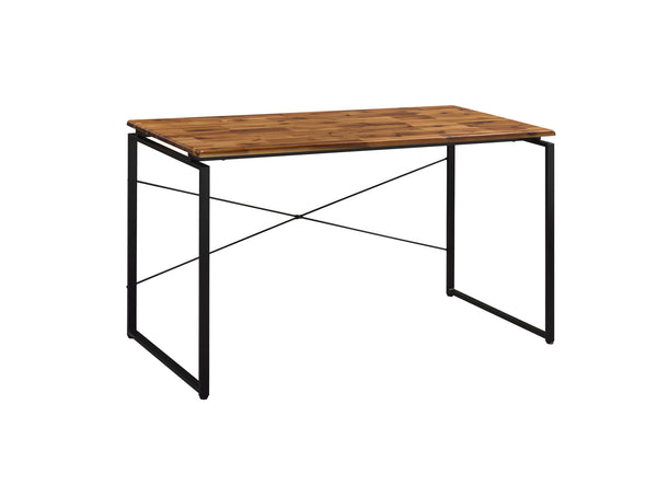 Homeroots 47" Brown And Black Writing Desk   491459