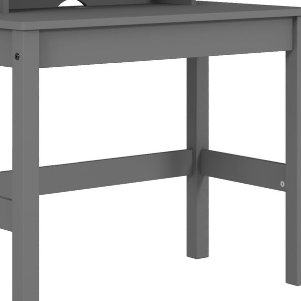 Homeroots 35" Gray Writing Desk   491466