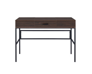 Homeroots 42" Brown And Black Writing Desk   491479