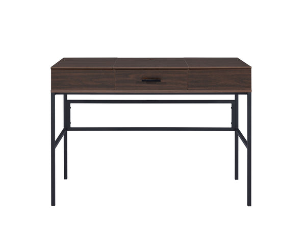 Homeroots 42" Brown And Black Writing Desk   491479