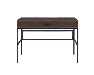 Homeroots 42" Brown And Black Writing Desk   491479