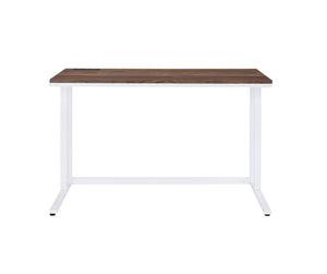 Homeroots 47" Brown And White Writing Desk   491480