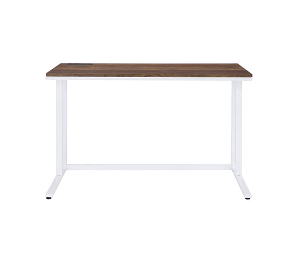 Homeroots 47" Brown And White Writing Desk   491480