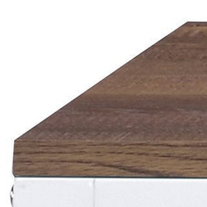 Homeroots 47" Brown And White Writing Desk   491480