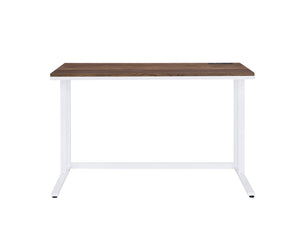 Homeroots 47" Brown And White Writing Desk   491480