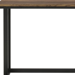 Homeroots 47" Brown And Black Writing Desk   491481