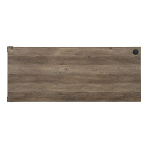 Homeroots 65" Brown And Black L Shape Writing Desk   491498