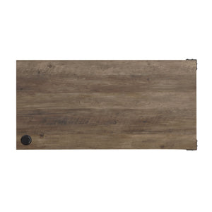 Homeroots 48" Brown And Black L Shape Writing Desk   491500