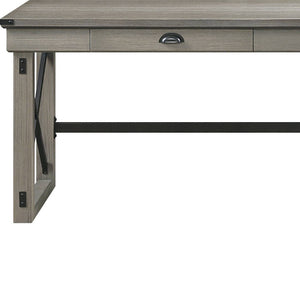 Homeroots 67" Brown L Shape Writing Desk   491523