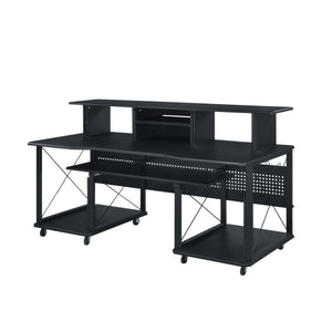 Homeroots 72" Black  Music Desk   491533