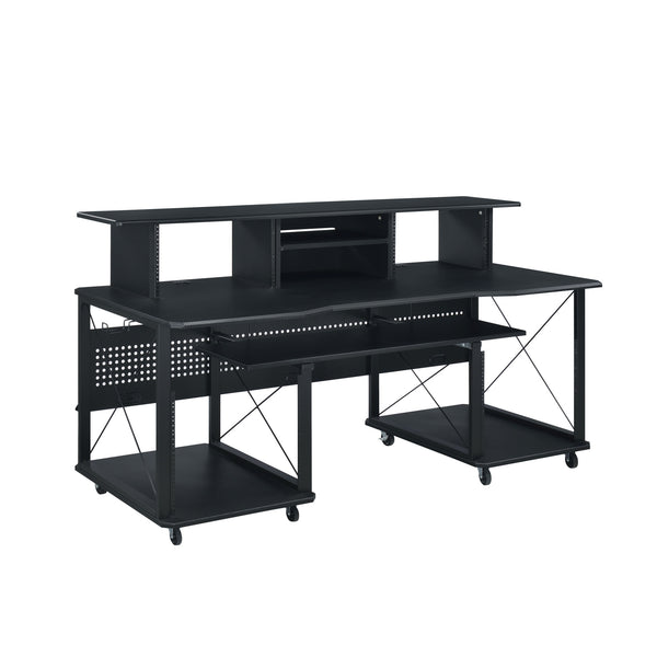 Homeroots 72" Black  Music Desk   491533