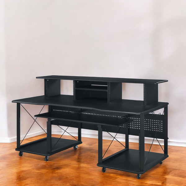 Homeroots 72" Black  Music Desk   491533