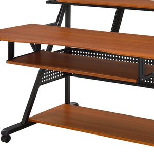 Homeroots 67" Brown And Black Music Desk   491536