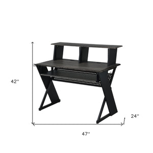 Homeroots 47" Black Music Desk   491537