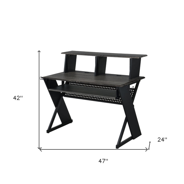Homeroots 47" Black Music Desk   491537