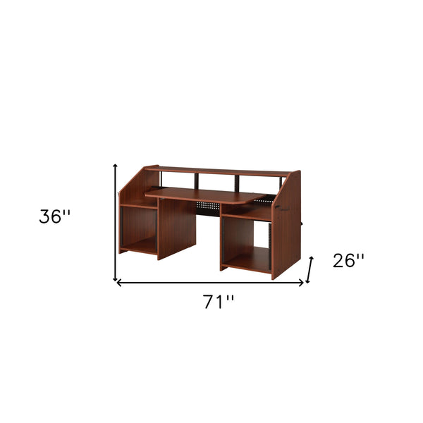 Homeroots 71" Brown Music Desk   491540
