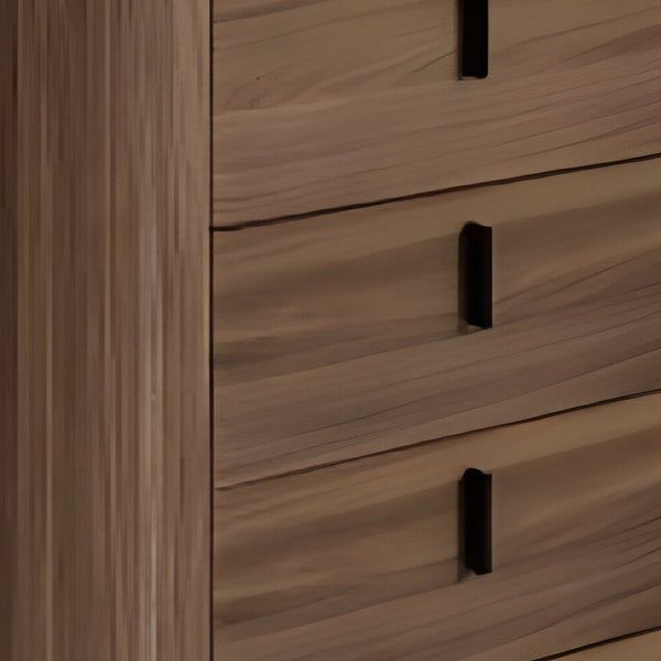 Homeroots 28" Black And White Solid And Manufactured Wood Multi Drawer Standard Chest  Solid And Manufactured Wood 491552