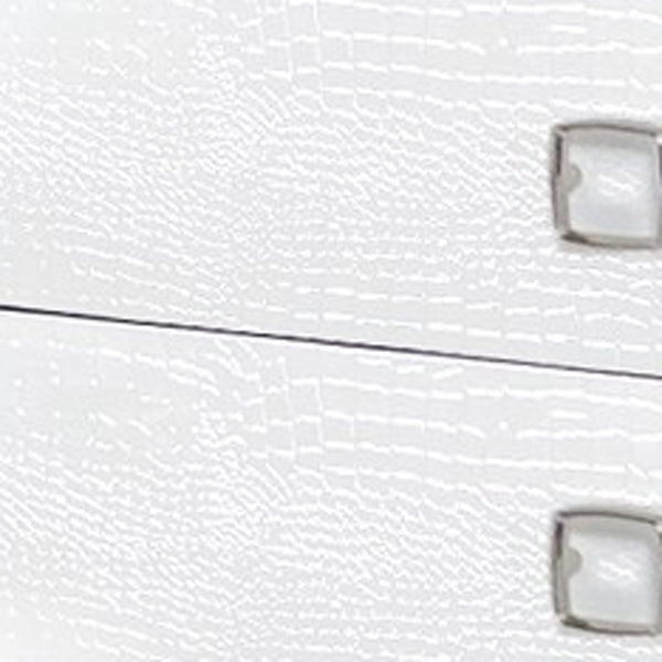 Homeroots 19" White Two Drawer Nightstand   491582