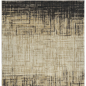 Homeroots 5' X 8' Brown Abstract Ombre Area Rug  Polypropylene 491594