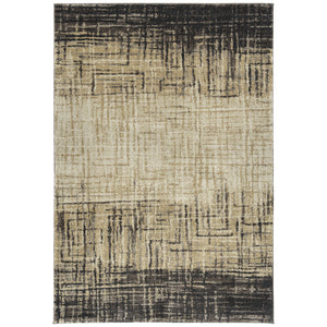 Homeroots 5' X 8' Brown Abstract Ombre Area Rug  Polypropylene 491594