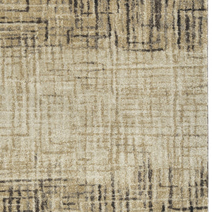 Homeroots 8' X 11' Brown Abstract Ombre Area Rug  Polypropylene 491595