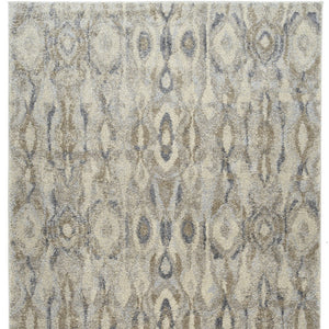 Homeroots 5' X 8' Grey Moroccan Area Rug  Polypropylene 491602