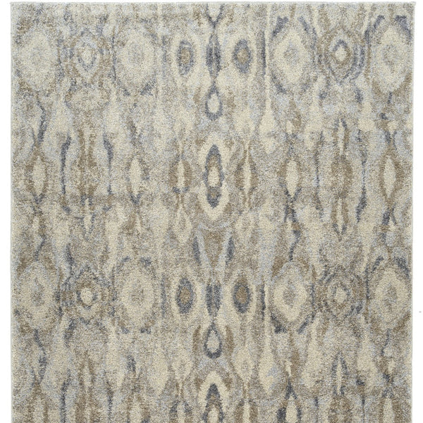 Homeroots 5' X 8' Grey Moroccan Area Rug  Polypropylene 491602