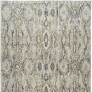Homeroots 8' X 11' Grey Moroccan Area Rug  Polypropylene 491603