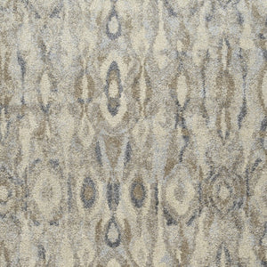 Homeroots 10' X 13' Grey Moroccan Area Rug  Polypropylene 491604