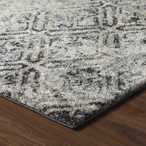 Homeroots 5' X 8' Grey Diamond Area Rug  Polypropylene 491614